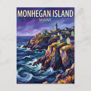 Monhegan Island USA wird zu Postkarte