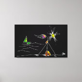 MONICA AND SUNSET  LEINWANDDRUCK (Vorderseite)