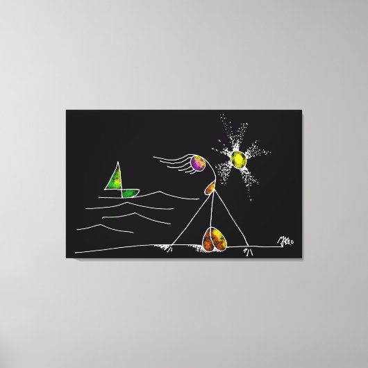 MONICA AND SUNSET  LEINWANDDRUCK (Vorderseite)