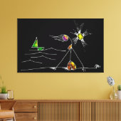 MONICA AND SUNSET  LEINWANDDRUCK (Insitu (Wohnzimmer))