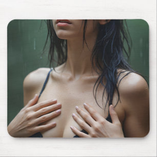 Monica im Regen Mousepad