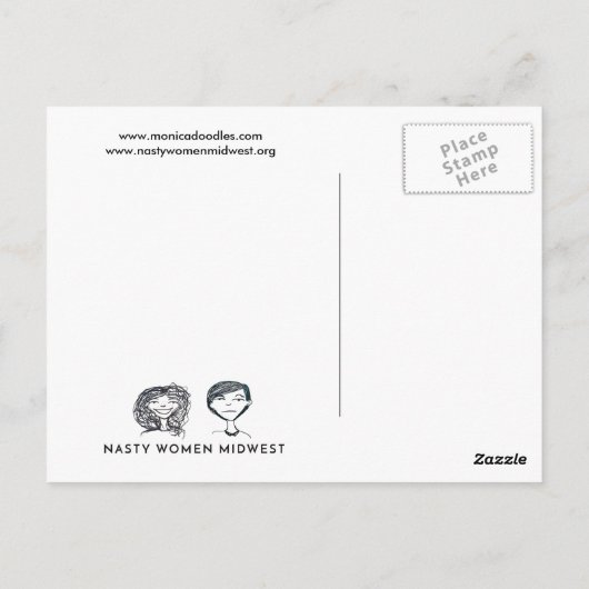 Monica Klasa RBG Postkarte (Rückseite)