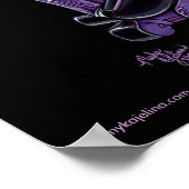 "Monica" Lila Tattoo Angel Posters Poster (Ecke)