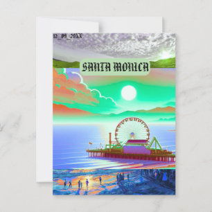 Monica monica california vintage travel cl postkarte