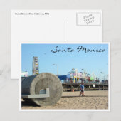 Monica-Pier Postkarte (Vorne/Hinten)