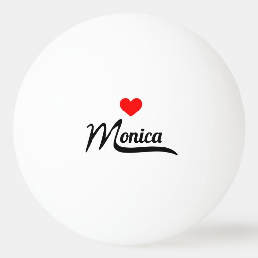Monica Tischtennisball (Vorderseite)