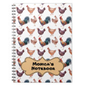 Monicas Chicken Spiral Notebook Notizblock (Vorderseite)
