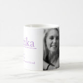 Monika name definition custom photo purple kaffeetasse (Mittel)