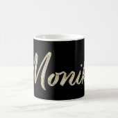 Monika white gold Handwriting Tasse Kaffeetasse (Mittel)