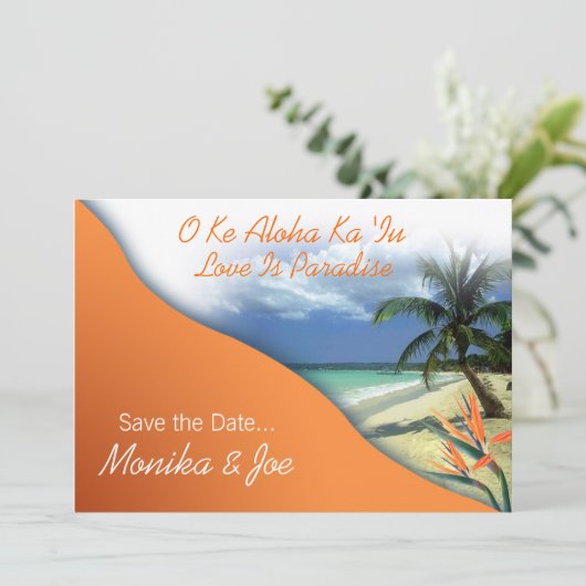 Monika's Custom Las Vegas Save the Date (Stehend Vorderseite)