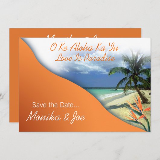 Monika's Custom Save the Date (New York) (Vorne/Hinten)