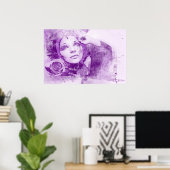 Monique and Rose - Grunge Kunst Poster (Heimbüro)