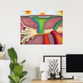 "Monism" Pastel & Oil von A. Louise Peterson Poster (Heimbüro)