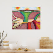 "Monism" Pastel & Oil von A. Louise Peterson Poster (Küche)