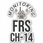 Monitor FRS-Kanal 14 Aufkleber (Vorderseite)