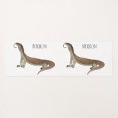 Monitor lizard cartoon illustration yogamatte (Rückseite (Horizontal))