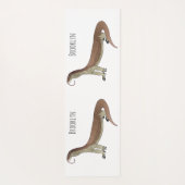 Monitor lizard cartoon illustration yogamatte (Rückseite)