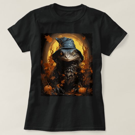 Monitor Lizard Halloween T-Shirt (Design vorne)