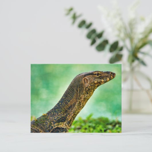 Monitor Lizard Postkarte (Stehend Vorderseite)