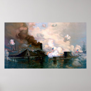 Monitor Merrimac Der erste Kampf zwischen Panzersc Poster
