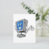 Monitor mit Stethoskop-Einladungen Einladung (Stehend Vorderseite)