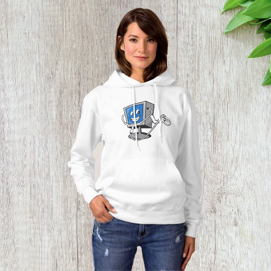 Monitor mit Stethoskop Frauen Hoodie