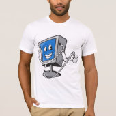 Monitor mit Stethoskop-Mens-T - Shirt (Vorderseite)