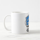 Monitor mit Stethoskop-Tasse Kaffeetasse (Links)