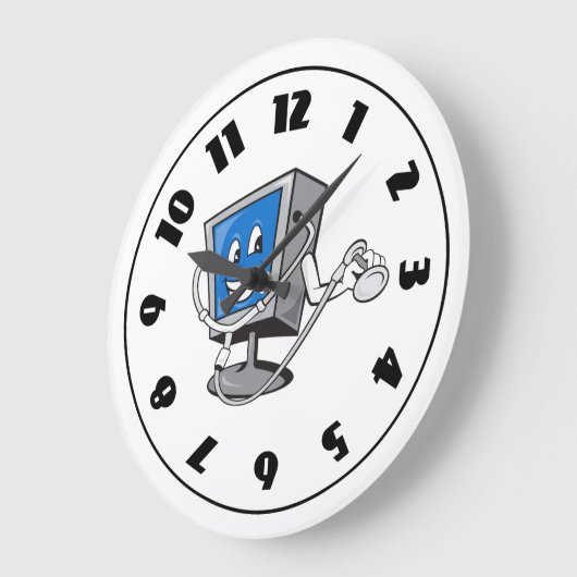 Monitor mit Stethoskopuhr Große Wanduhr (Winkel)