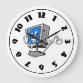 Monitor mit Stethoskopuhr Große Wanduhr (Vorderseite)