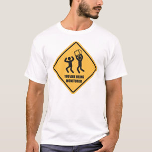 Monitor, überwacht, NSA, spionierend, Überwachun T-Shirt