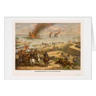 Monitor und Merrimac Kampf durch Kurz u. Allison
