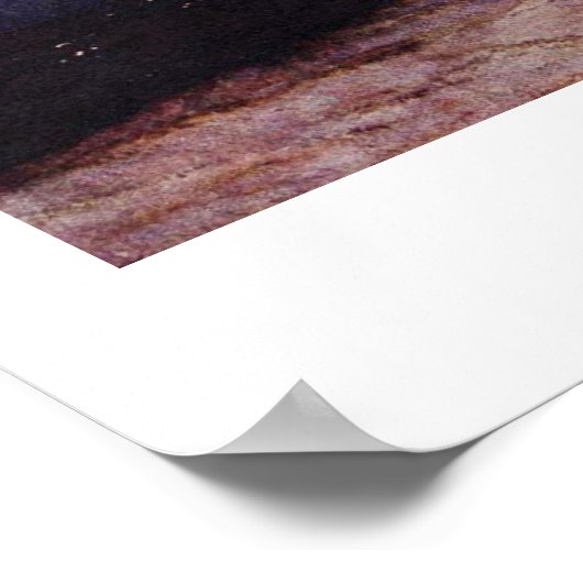 Monk am Meer von Caspar David Friedrich Poster (Ecke)