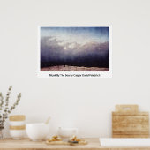 Monk am Meer von Caspar David Friedrich Poster (Küche)