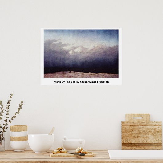 Monk am Meer von Caspar David Friedrich Poster (Küche)