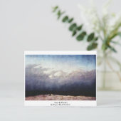 Monk am Meer von Caspar David Friedrich Postkarte (Stehend Vorderseite)