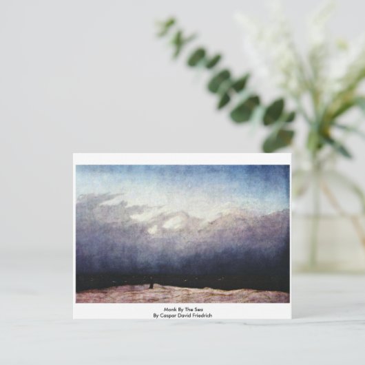 Monk am Meer von Caspar David Friedrich Postkarte (Stehend Vorderseite)