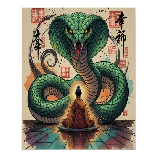Monk and Serpent Poster (Vorderseite)