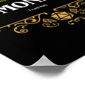 Monk Class Tabletop RPG Gaming Poster (Ecke)