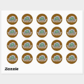 Monk D20 Class Crest Sticker - Funny D&D Monk Dice (Blatt)