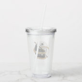 Monk Dice Design Acryltrinkbecher (Rückseite)