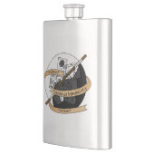 Monk Dice Design Flachmann (Links)