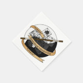 Monk Dice Design Serviette (Ecke)