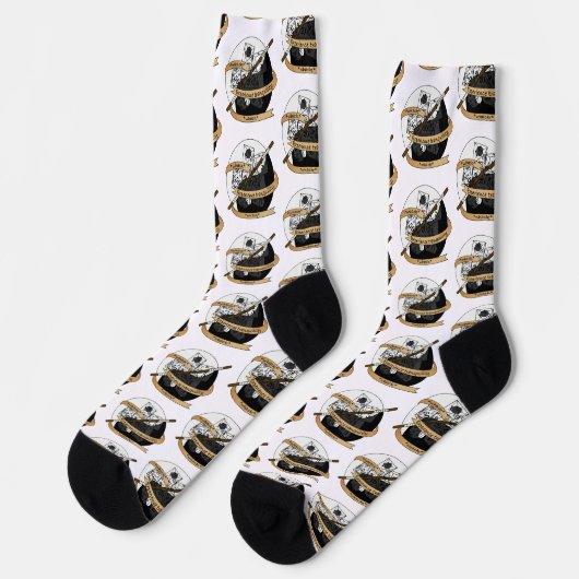 Monk Dice Design Socken (Linkes Detail)