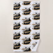 Monk Dice Design Strandtuch (Vorderseite)