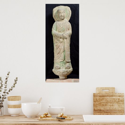 Monk, from Dunhuang, Gansu Province Poster (Küche)