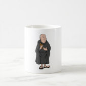 Monk Holding Cross in Robe Mittelalterliche Religi Kaffeetasse (Mittel)