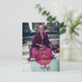 Monk in Bodh Gaya Postcard Postkarte (Stehend Vorderseite)