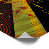 Monk in Meditation Poster (Ecke)