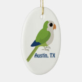 Monk Parakeet - Austin, Texas Keramikornament (Rechts)